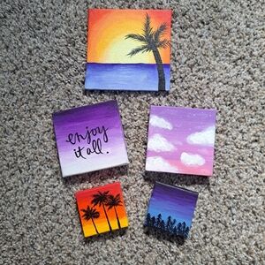 Colorful Mini Canvas Art Set